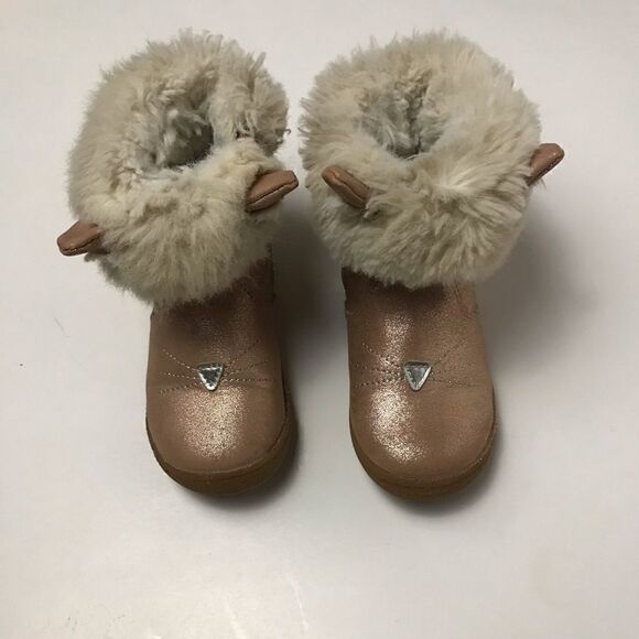 Cat and Jack kitty fur boots - Picture 2 of 5